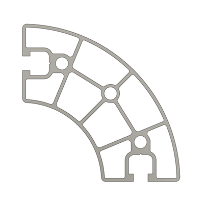 10-9090RC-0 90MM X 90MM ROUND CORNER
